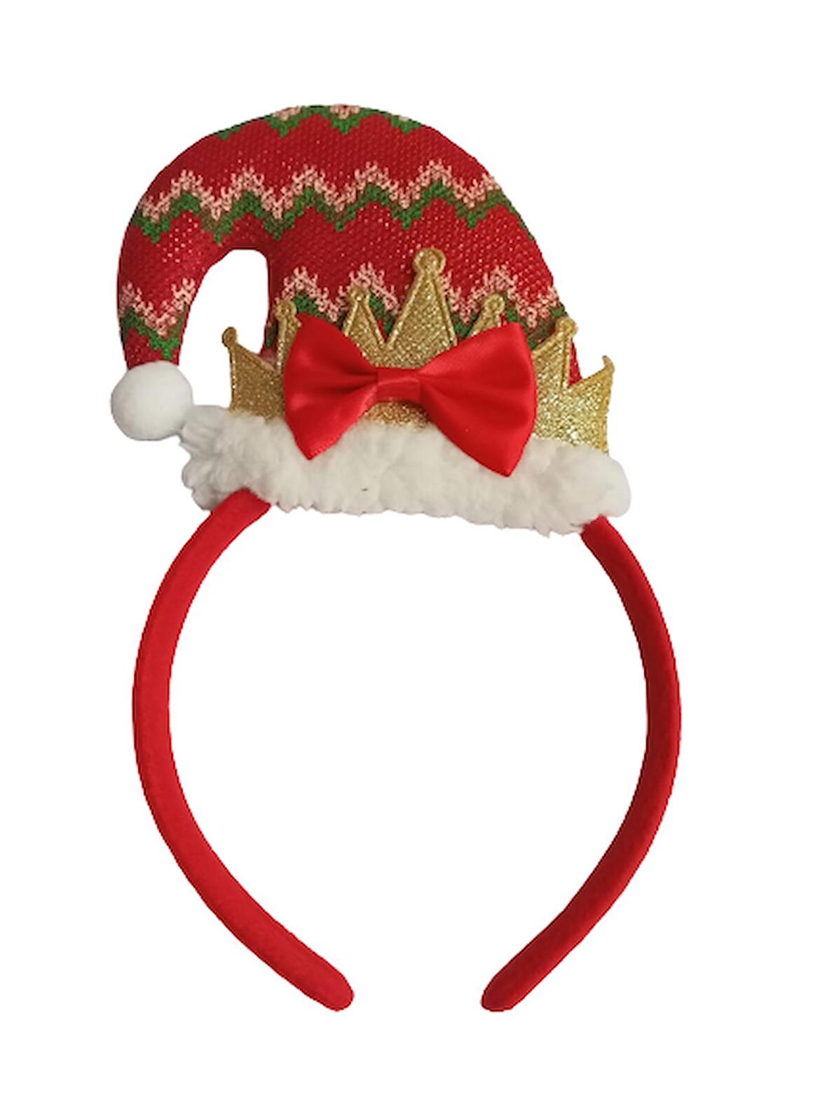 YILBAŞI TAÇ ŞAPKA MODELİ KIRMIZI