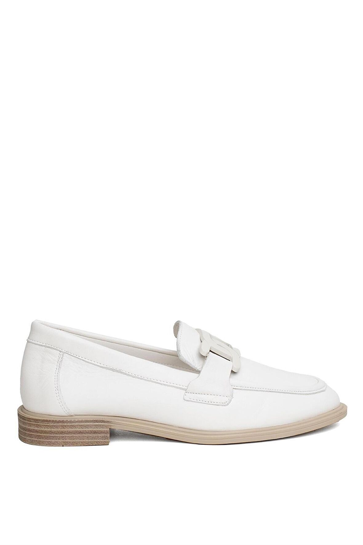 Mammamia D24ya-3235 Kadın Deri Casual Ayakkabı Bej