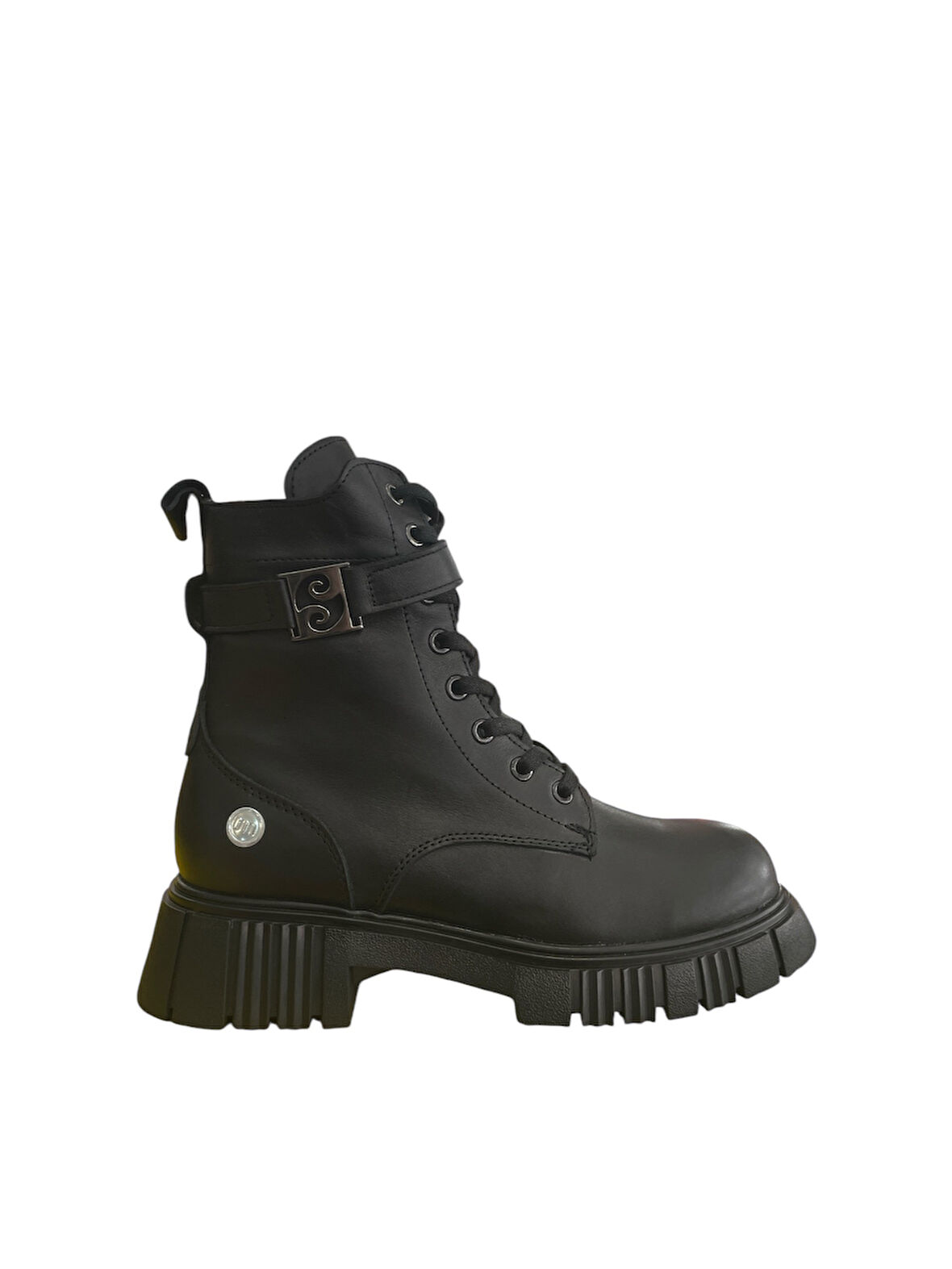 Mammamia D24KB-1620-LX Kadın Casual Topuklu Deri Bot (Kış 24)