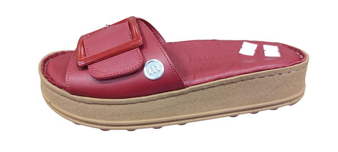 MAMMAMİA D25YT-1290 KALIN TABAN YUMUŞAK DERİ KADIN TERLİK