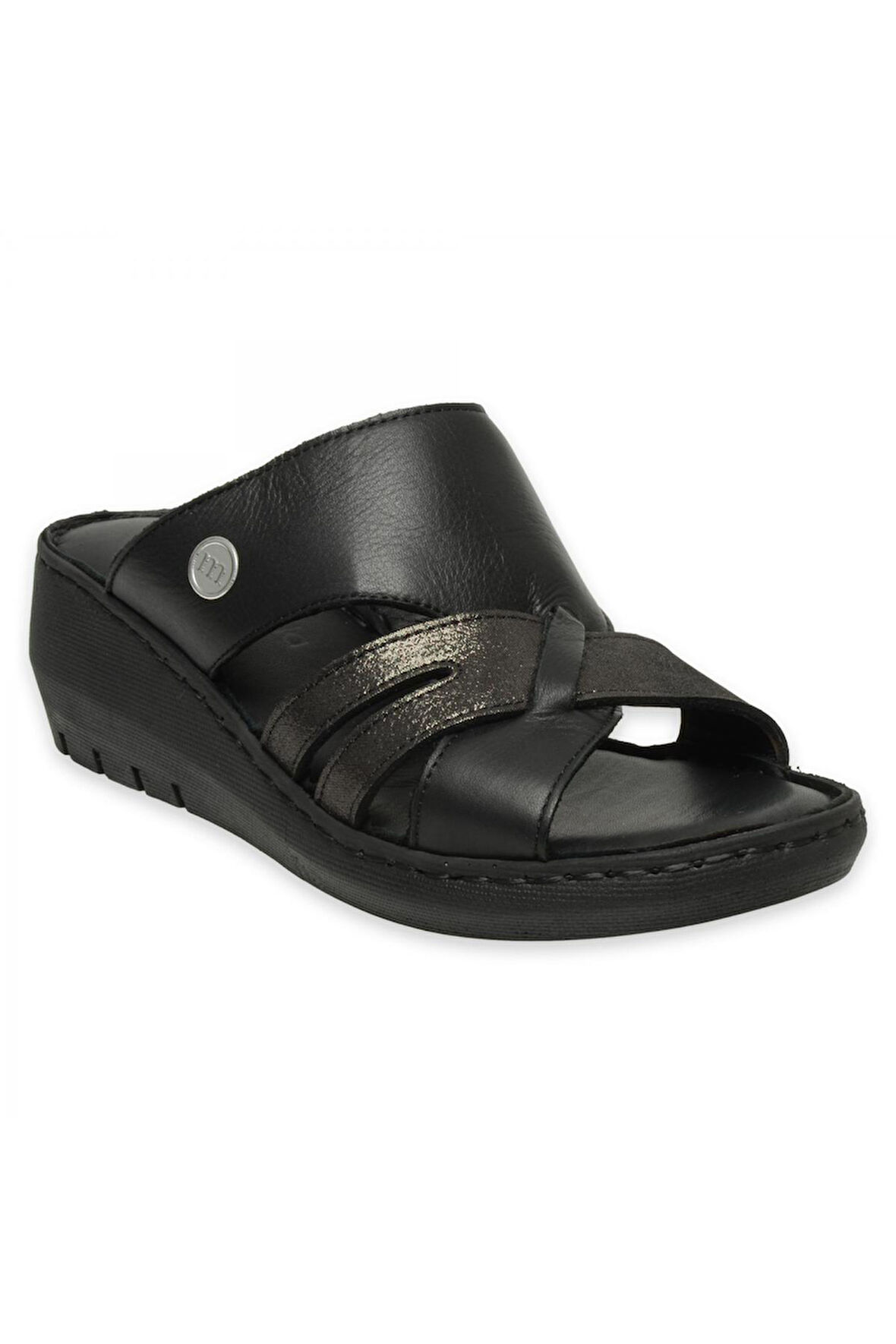 Mammamia D25Yt-1395 Günlük Siyah Kadın Terlik