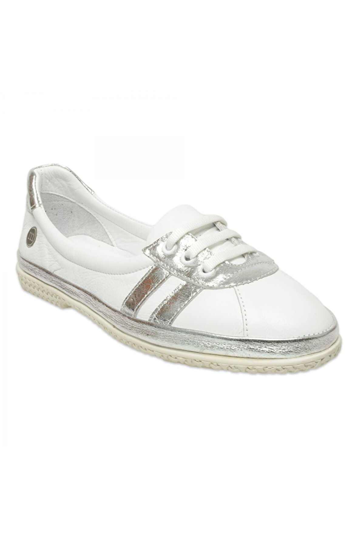 Mammamia D25Ya-715 Günlük Beyaz Kadın Babet