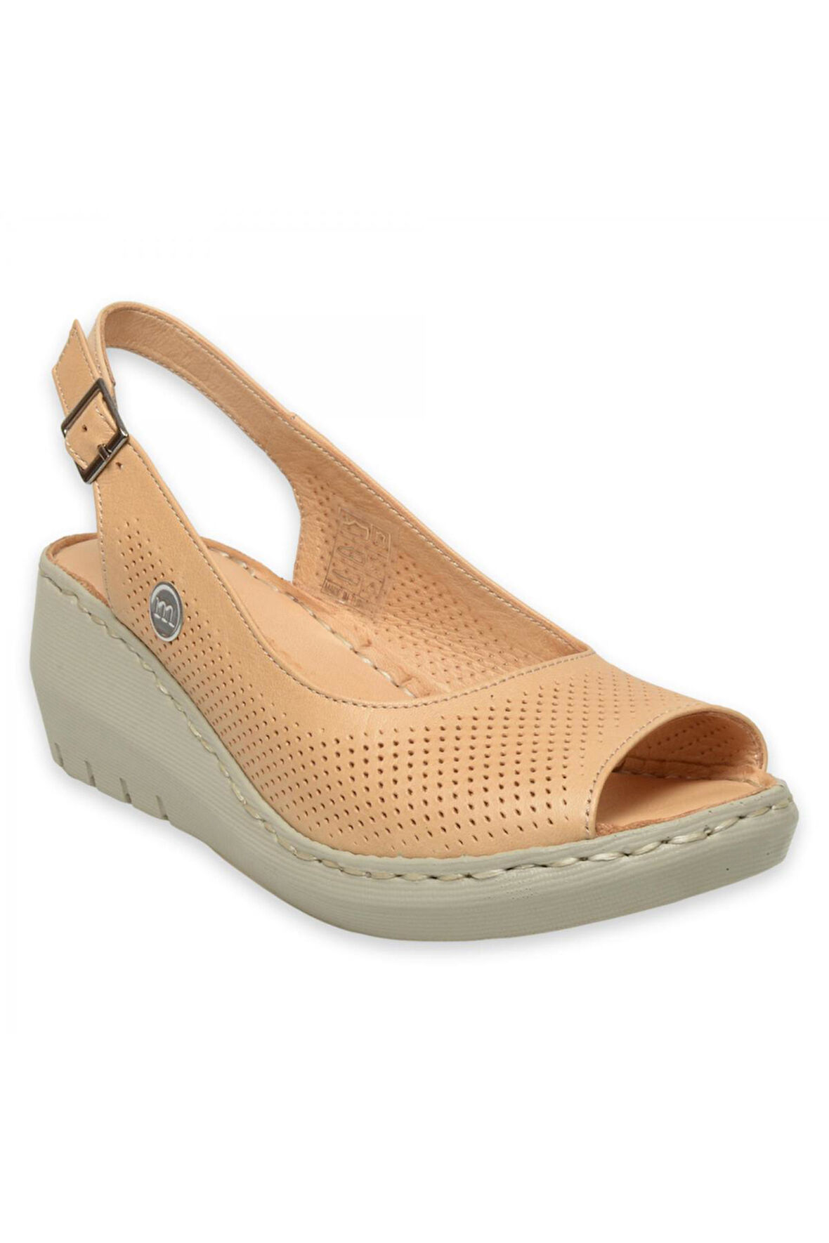 Mammamia D25Ys-5195Z Günlük Bej Kadın Sandalet