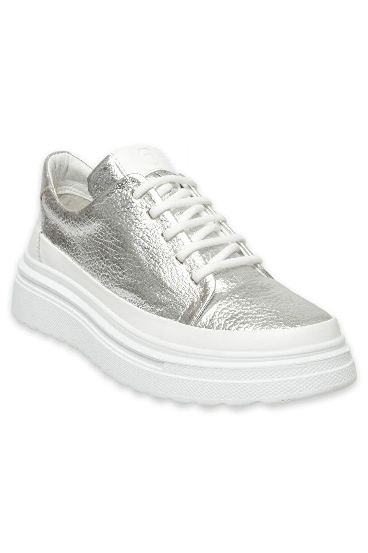 Mammamia D25Ya-3255 Günlük Sneakers Gümüş Kadın Spor Ayakkabı