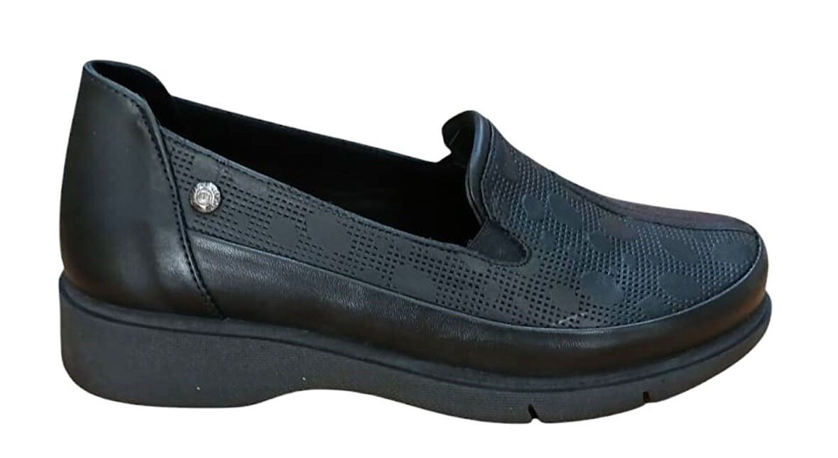 Mammamia D25ya-3630-b Kadın Hakiki Deri Casual Ayakkabı Siyah