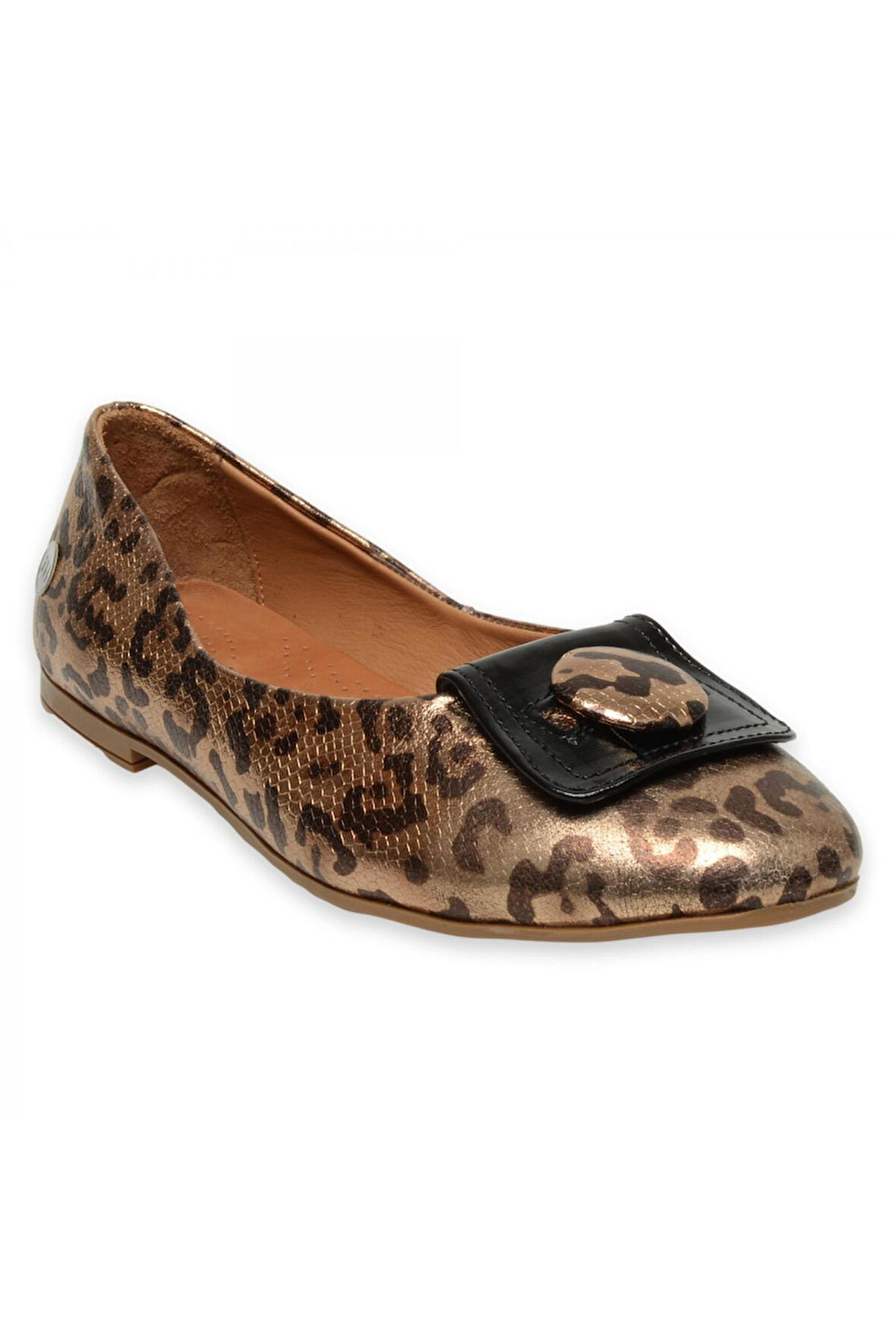 Mammamia D25Ya-7225 Günlük Leopar Kadın Babet