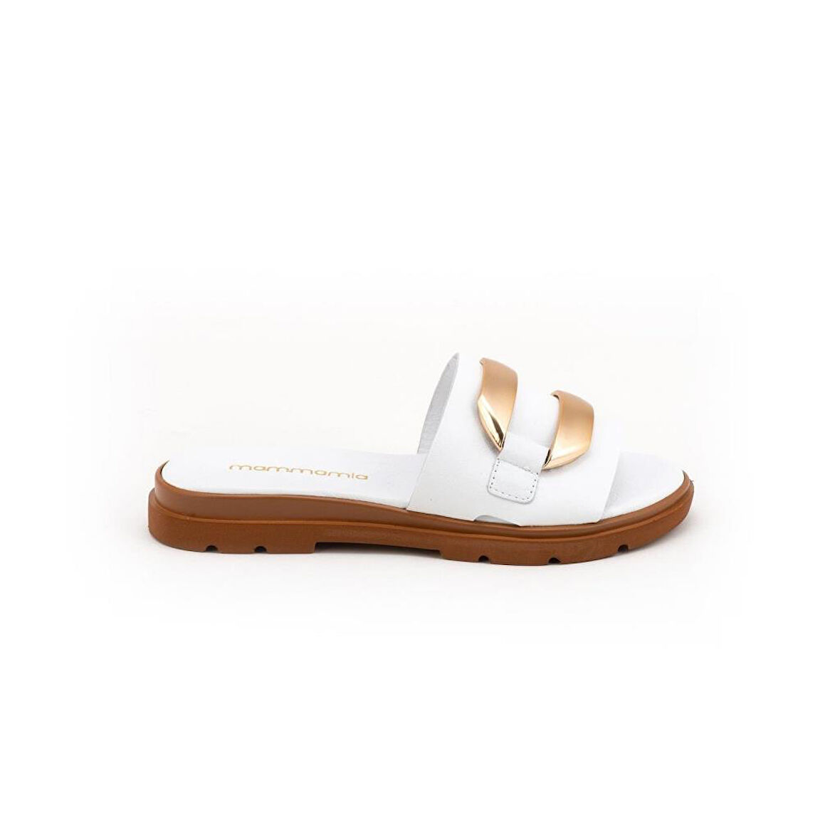 MAMMAMİA D25YT-1375 YUMUŞAK TOKALI DERİ ŞIKIDIM KADIN TERLİK