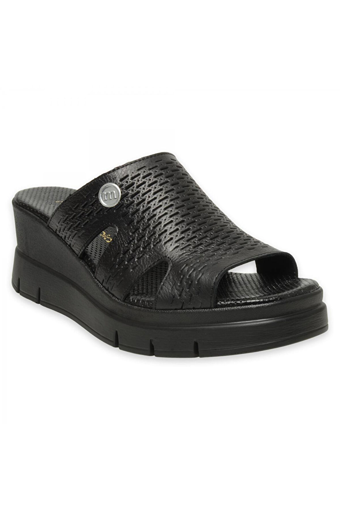 Mammamia D25Yt-1415 Günlük Siyah Kadın Terlik