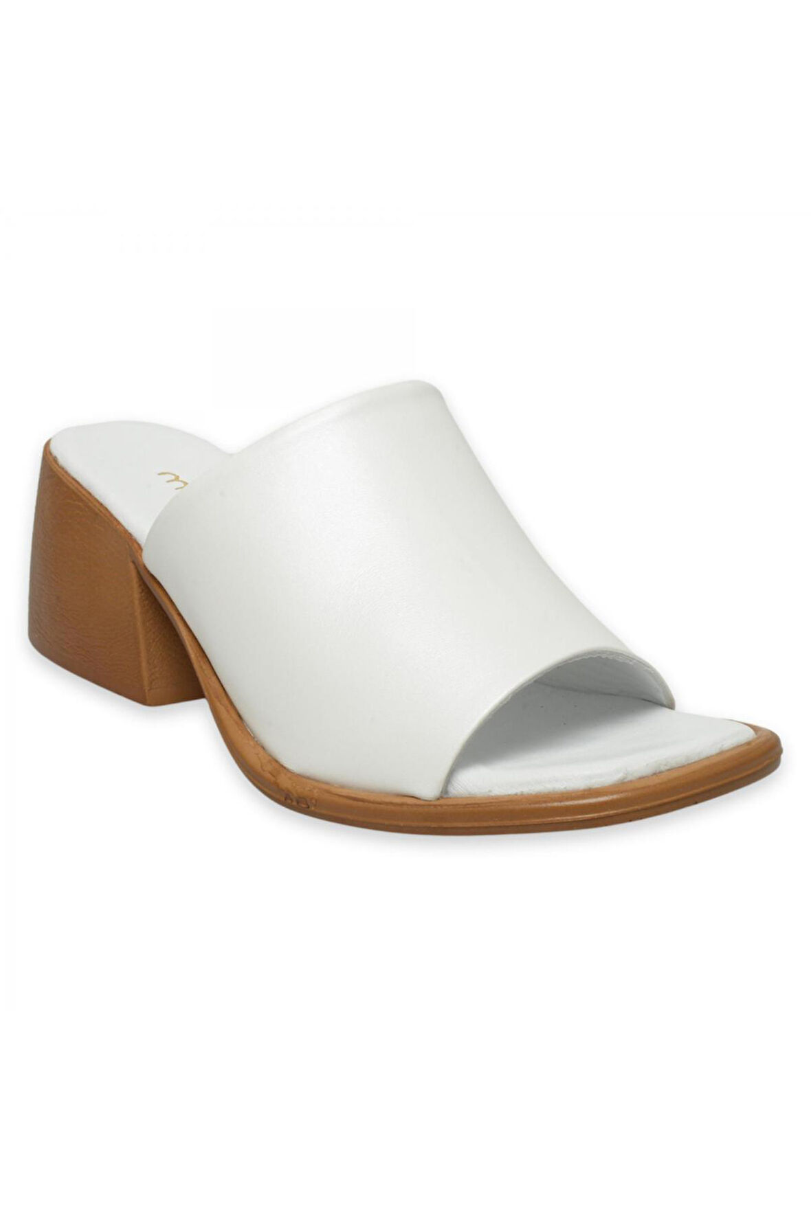 Mammamia D25Yt-1555Z Günlük Beyaz Kadın Terlik