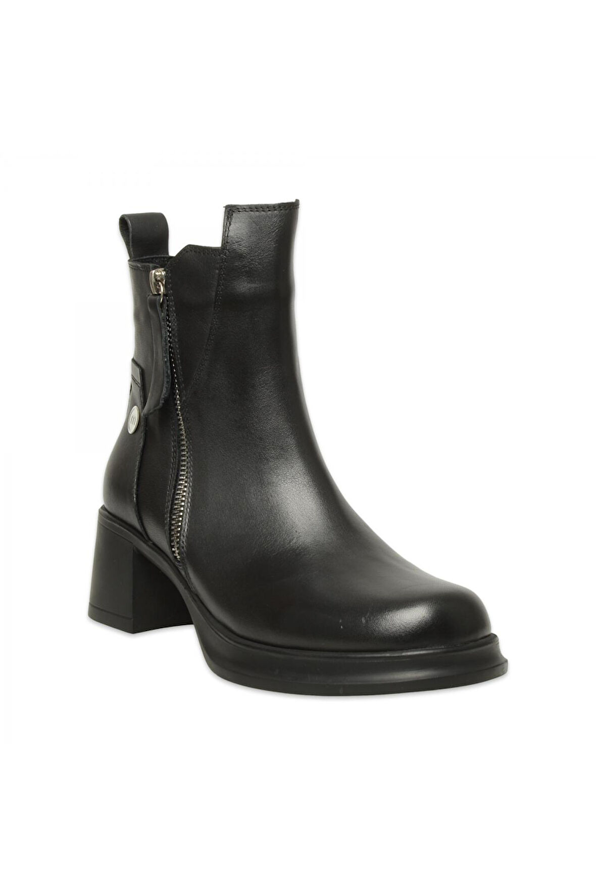 Mammamia D25Kb-8565 Günlük Topuklu Siyah Kadın Bot