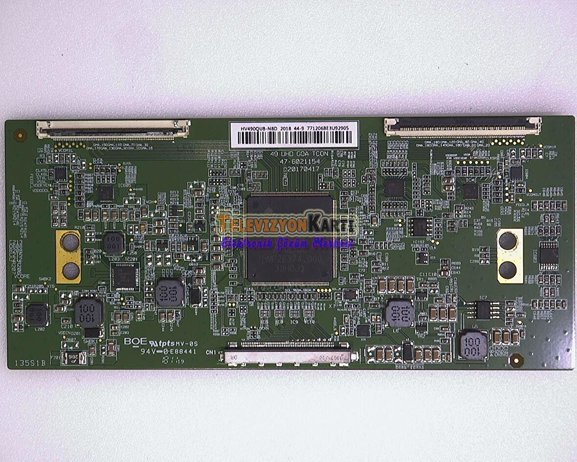 47-6021154,20170417,HV490QUB-N8D,ARÇELİK A49L 8840 5B ,T-Con Board