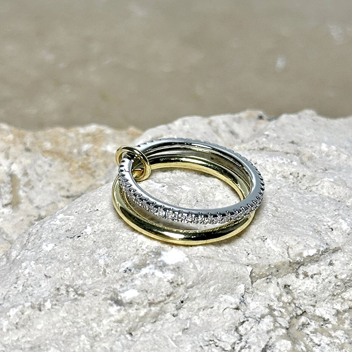 2'li Gold-Silver Yüzük