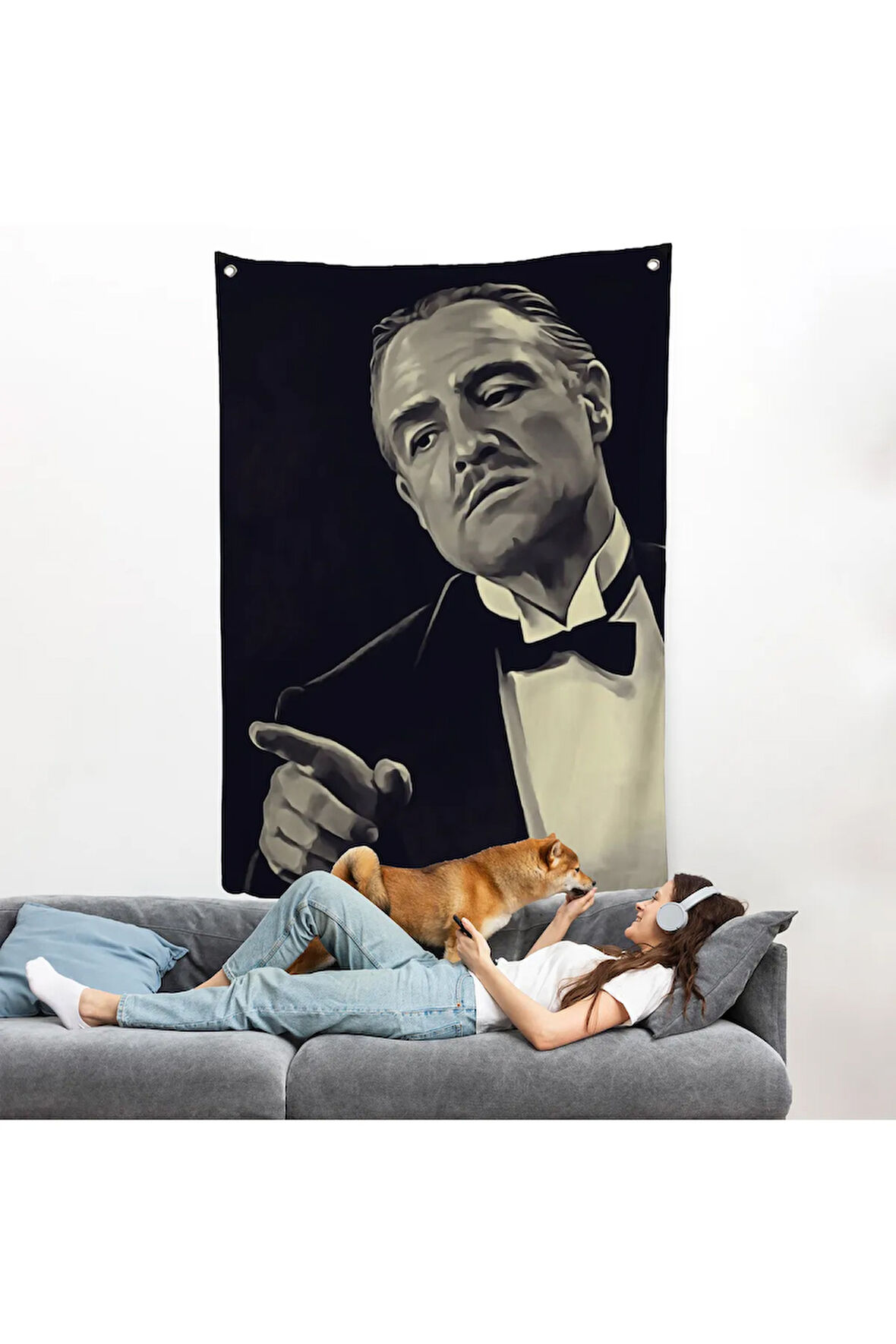 Godfather Mafya Film Duvar Örtüsü-7716