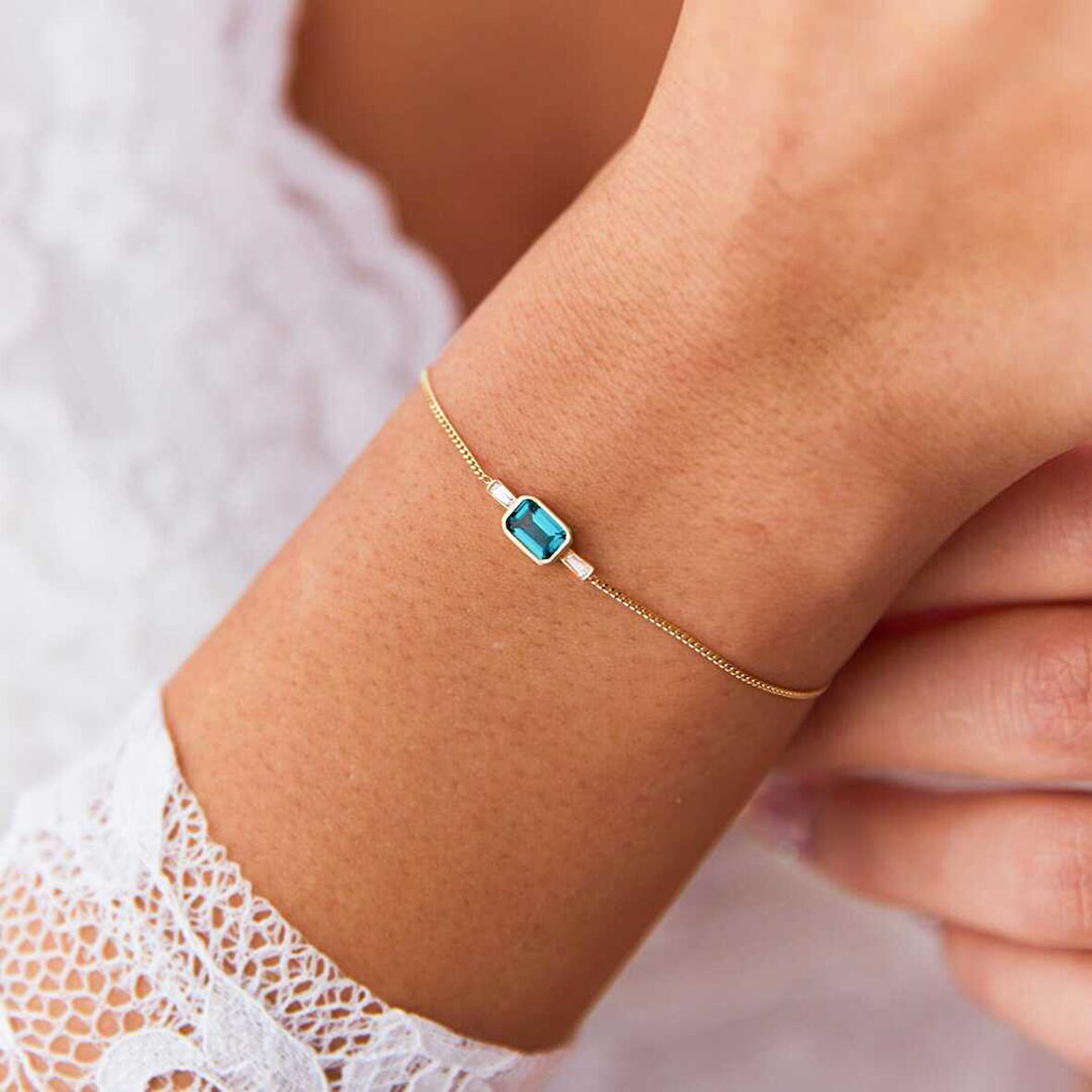 Renkli Taşlı Bileklik