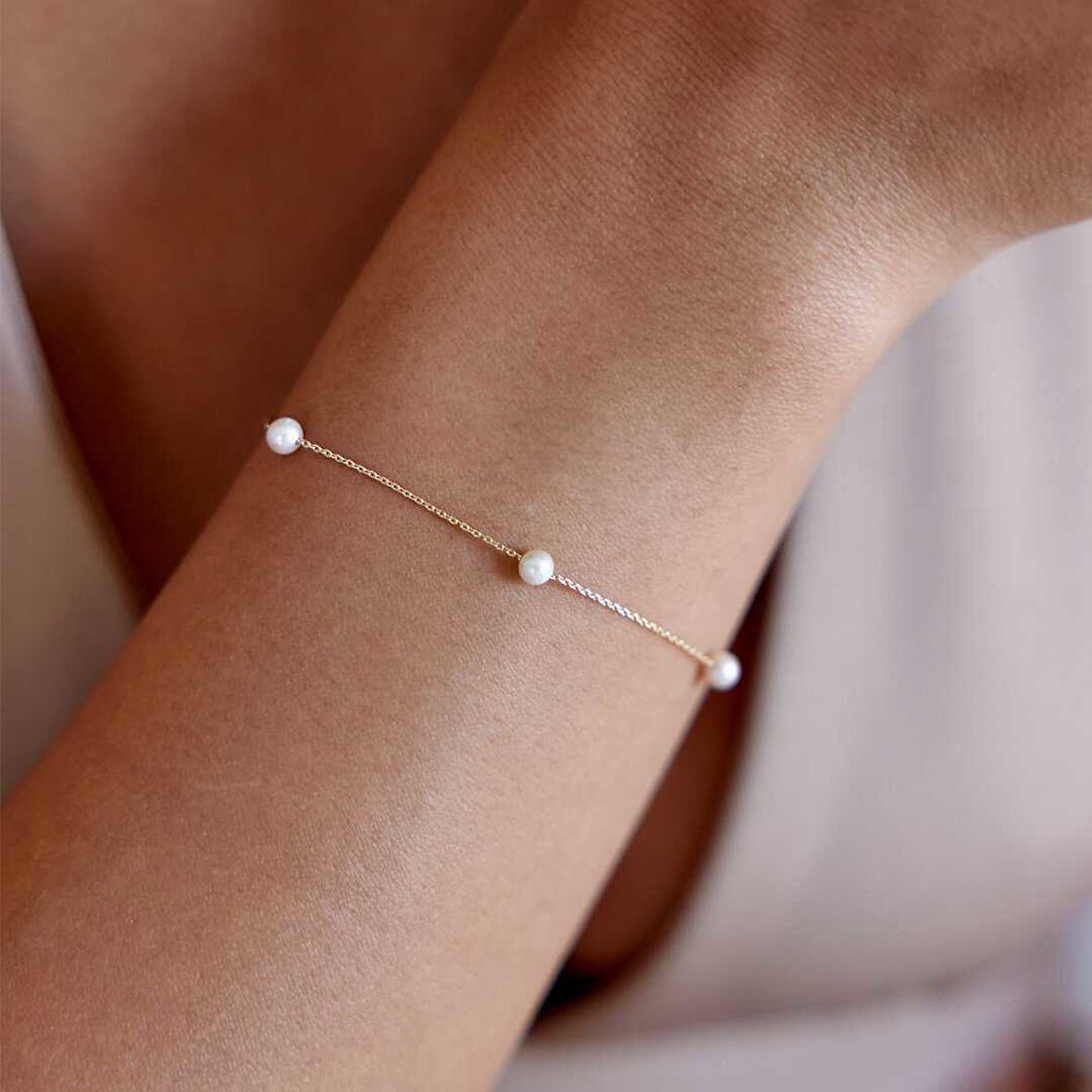 Sıralı İnci  Bileklik