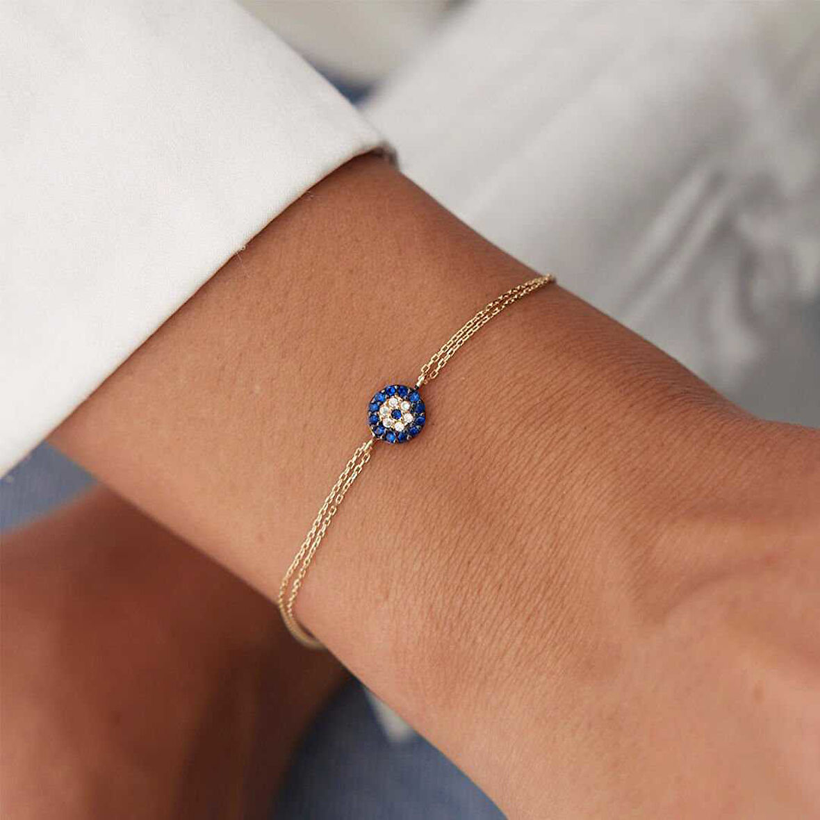 Sosyete Göz Minimal Bileklik