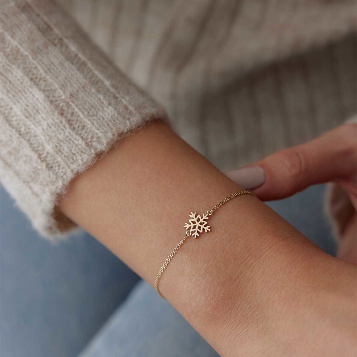 Sade Kar Tanesi Bileklik