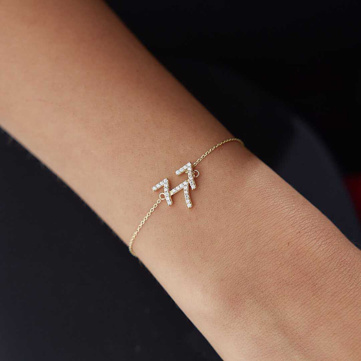 777 Taşlı Manifest Bileklik