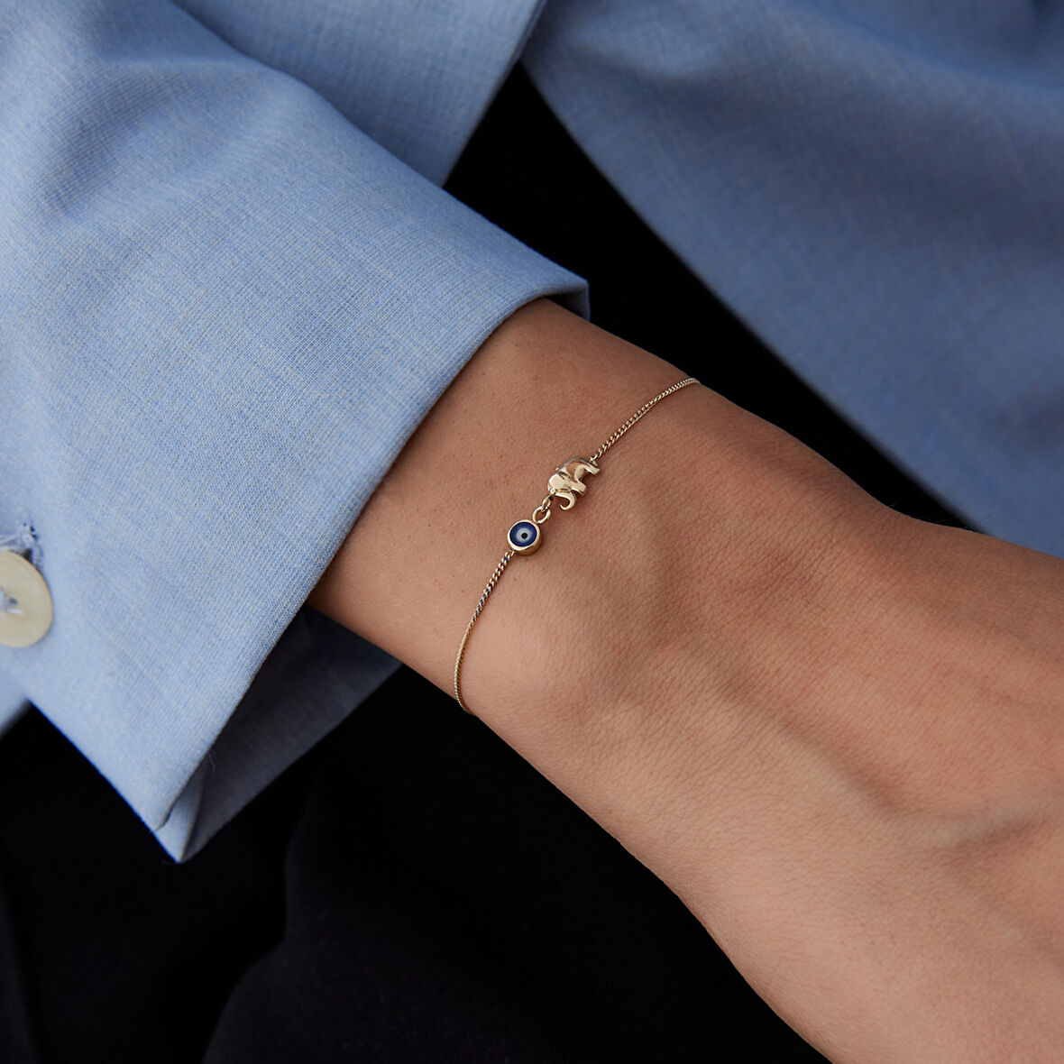 Laci Mine Göz Fil Bileklik