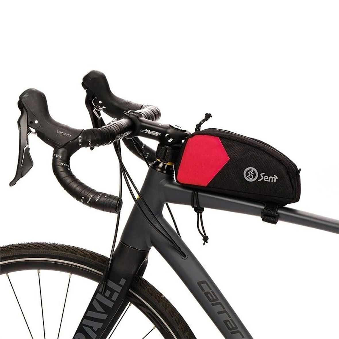 Reyo Sem Çanta Bikepacking Kadro Üstü Çanta Kırmızı