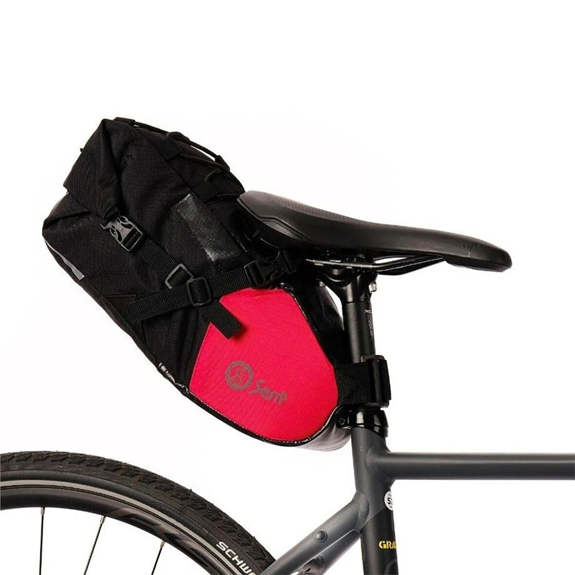 Reyo Sem Çanta Bikepacking Sele Altı Büyük Çanta - M Kırmızı