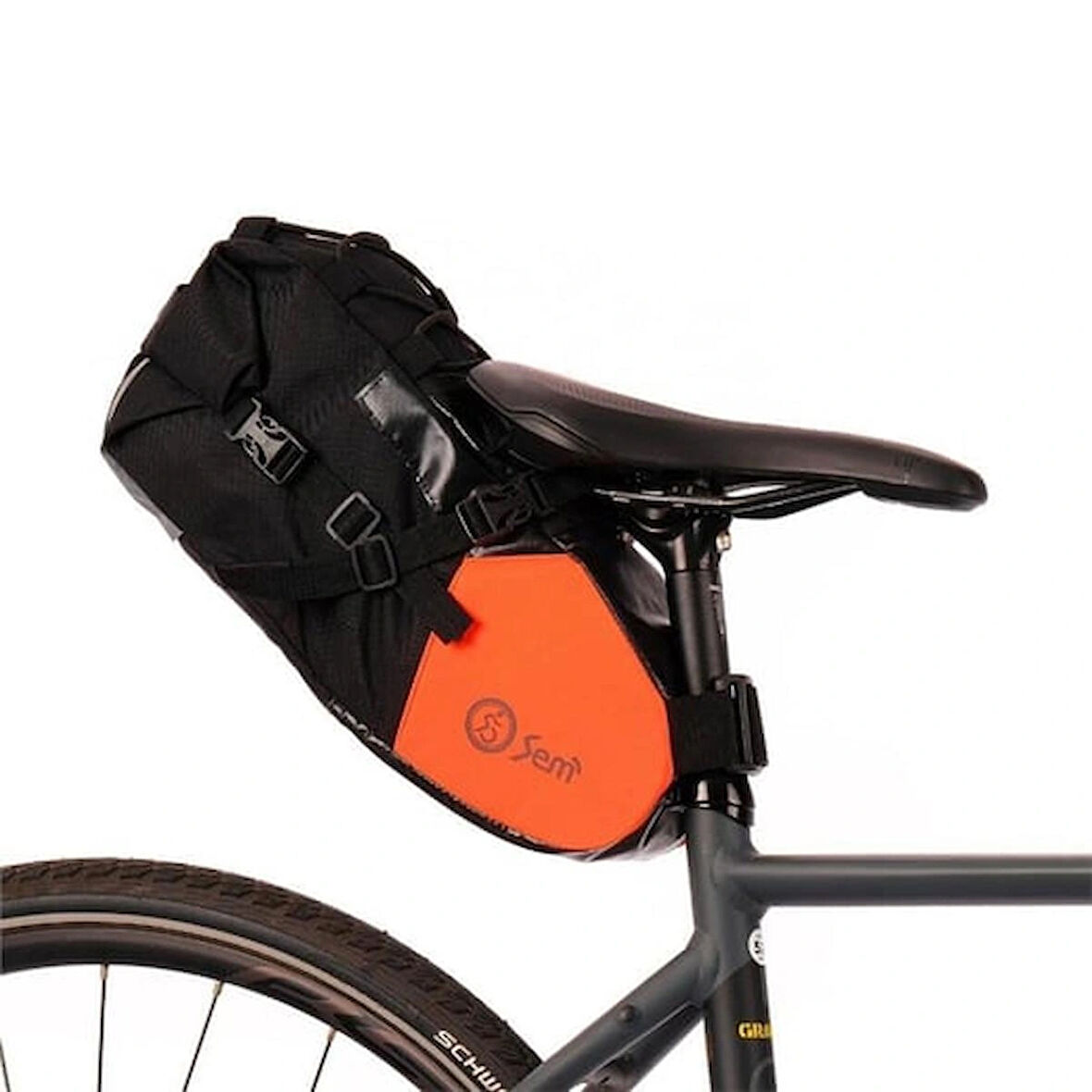 Bikepacking Sele Altı Büyük Çanta - M Turuncu