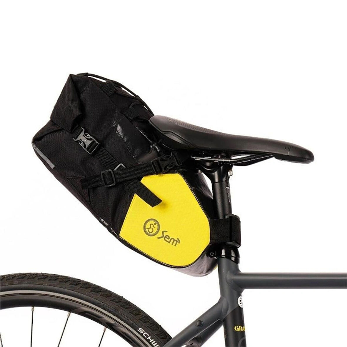 Bikepacking Sele Altı Büyük Çanta - M Sarı