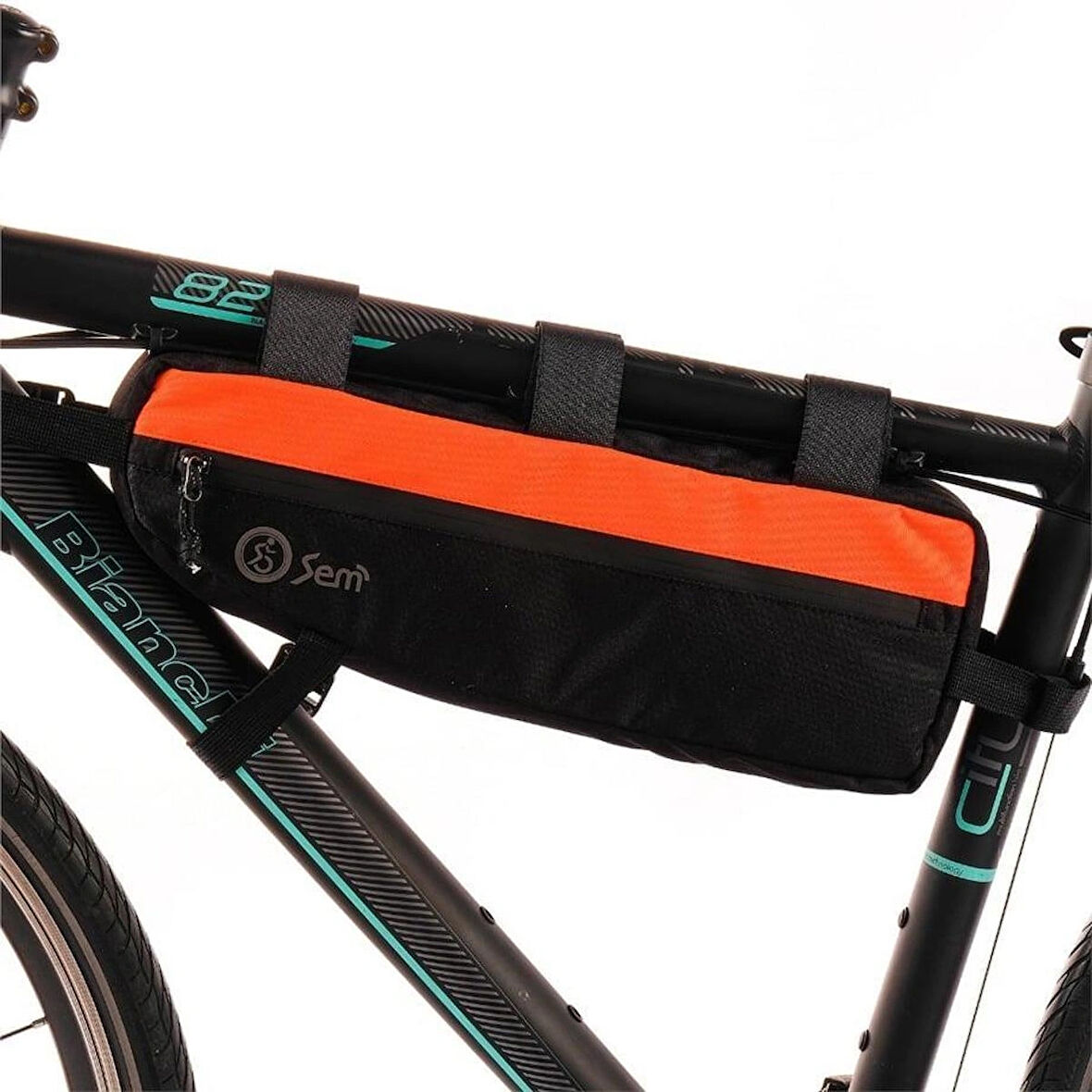 Bikepacking Kadro Altı Çanta - M Turuncu