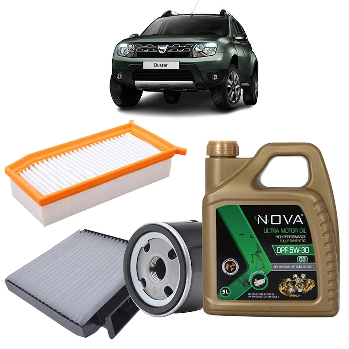 Dacia Duster 107 Beygir 1.5 dCi 3Plus NOVA 5W30 5lt (DPF) 2010-2016