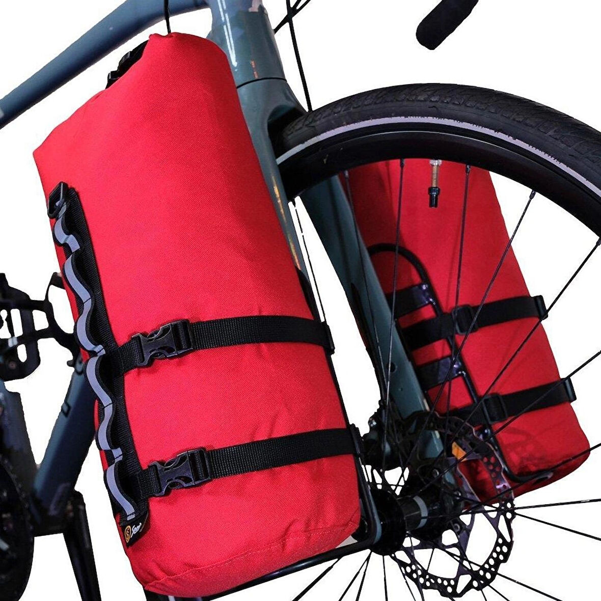 Bikepacking Tüp Çanta 9L Kırmızı 
