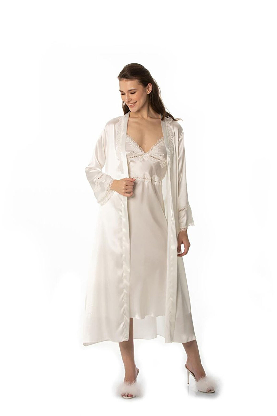 Pierre Cardin Altılı Çeyiz Gecelik Sabahlık Set 6960