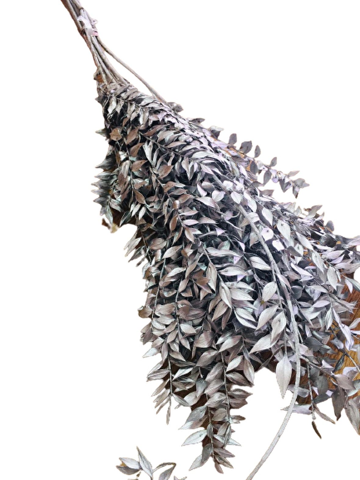 ÇİÇEK KURUSU BUKET GÜMÜŞ 10 DAL 80CM