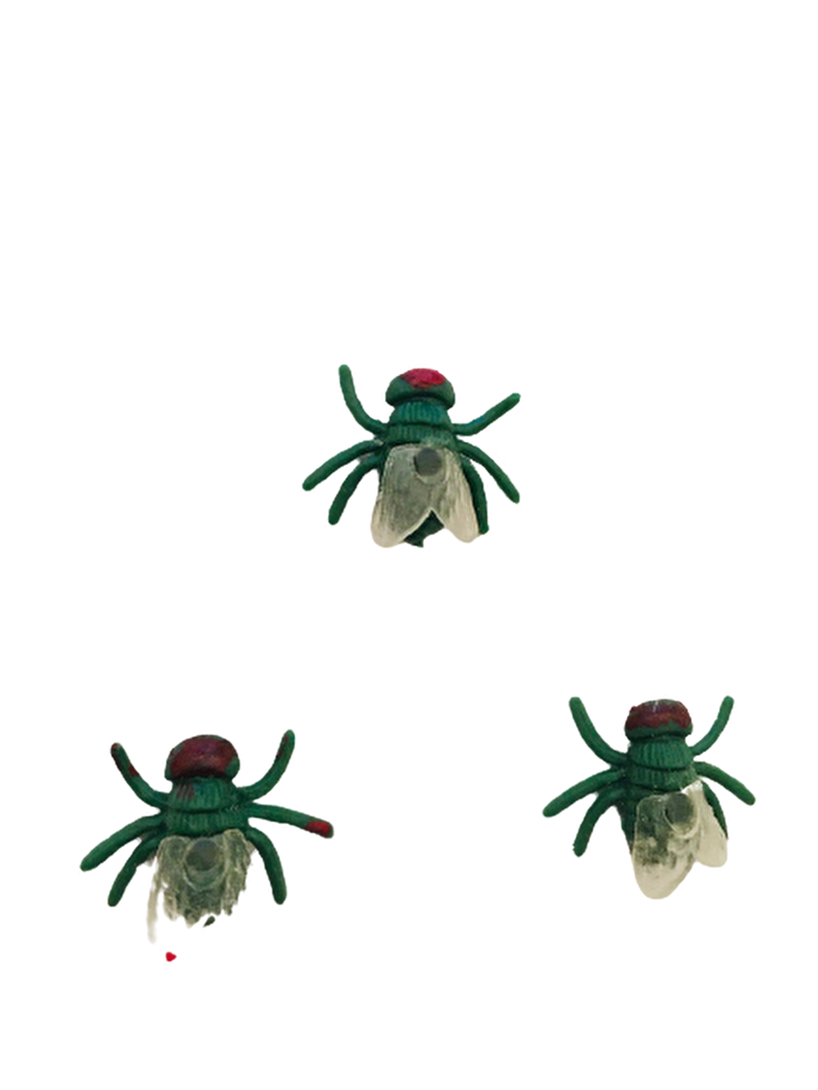 CADILAR BAYRAMI HALLOWEEN ŞAKA SİNEK SET 3'LÜ YEŞİL RENK