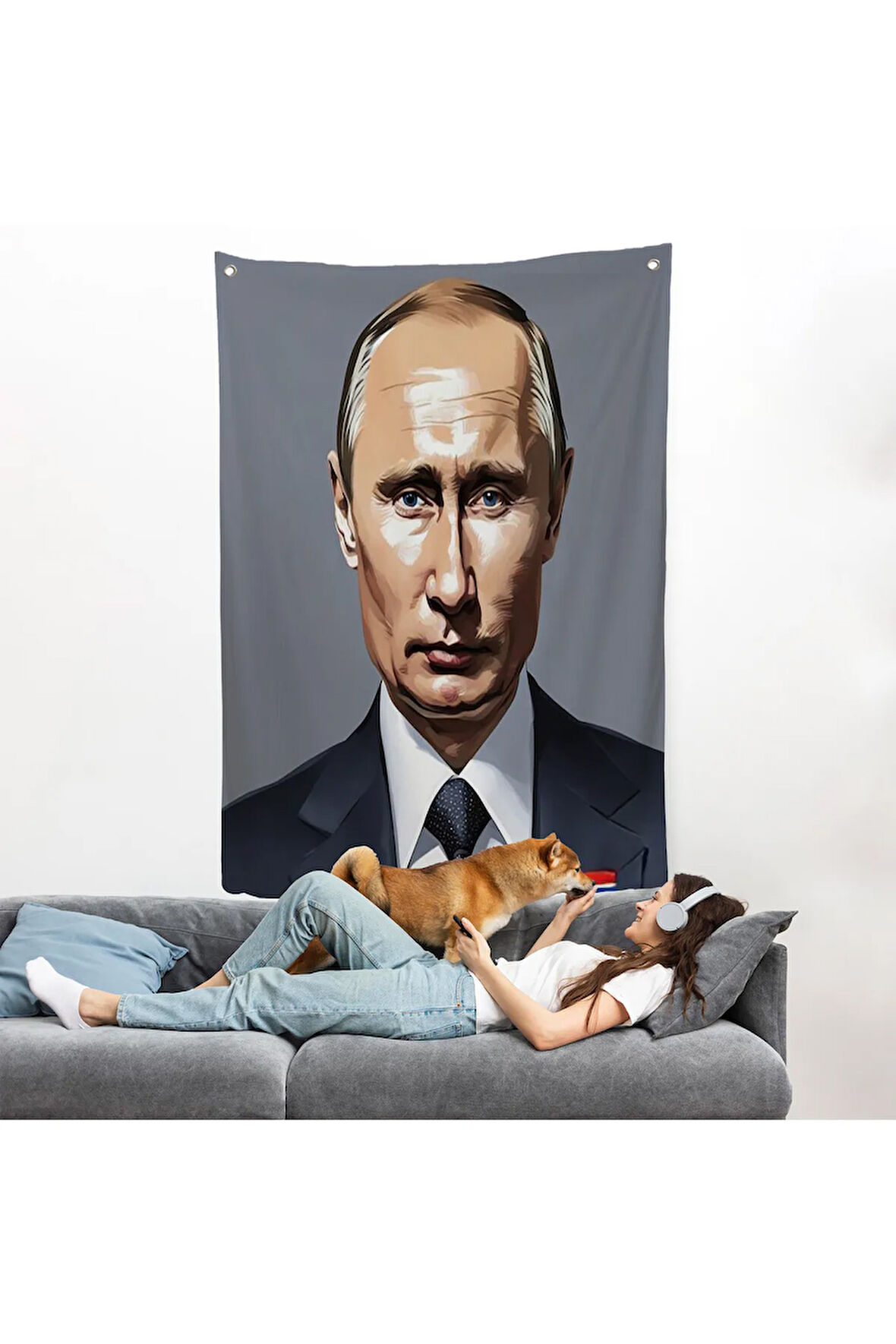 Vladimir Putin Rusya Devlet Başkanı Duvar Örtüsü-7737