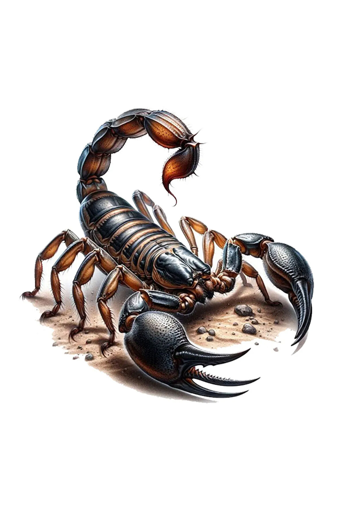 Akrep Sticker Araba, Motorsiklet, AraçEtiket Cam Sticker 19CM