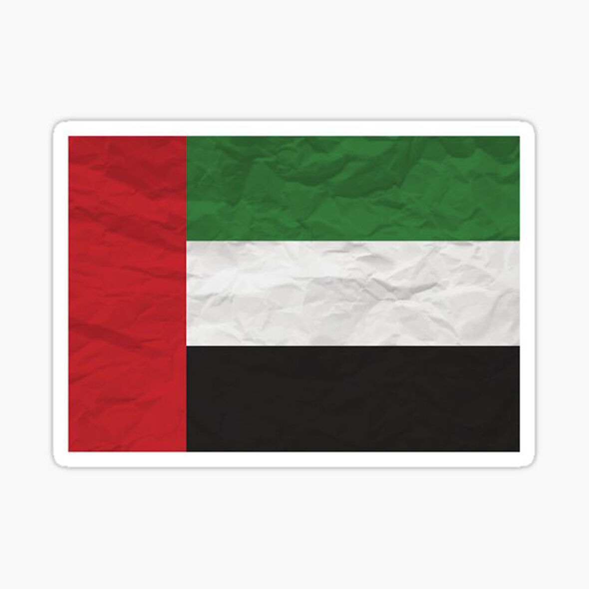Birleşik Arap Emirlikleri Bayrağı Araba Sticker Oto Etiket 19 Cm