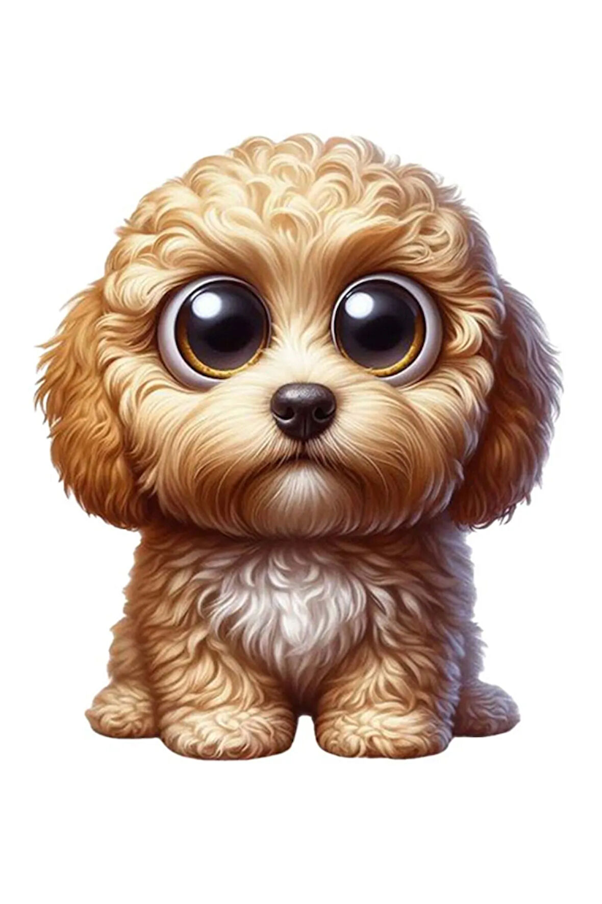 Sevimli Şaşkın Teriyer Sticker Araba, Motorsiklet, AraçEtiket Cam Sticker 19CM