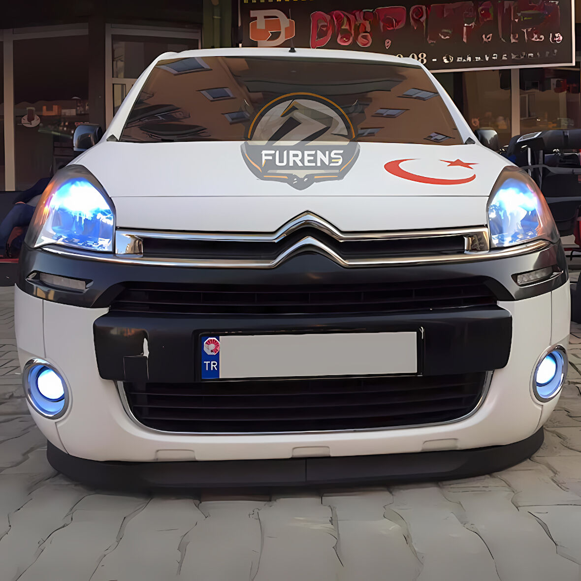 Citroen Berlingo 2009-2018 Uyumlu H lip Esnek Ön Lip 2 Parça Karlık Ön Ek Tampon Altı Dil