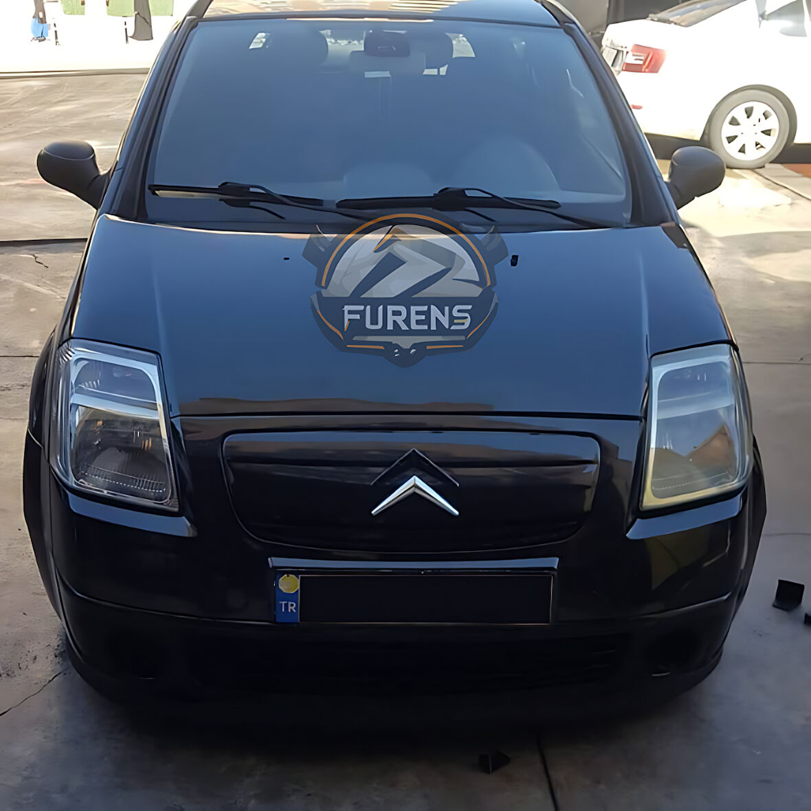 Citroen C2 2003-2009 Uyumlu H lip Esnek Ön Lip 2 Parça Karlık Ön Ek Tampon Altı Dil