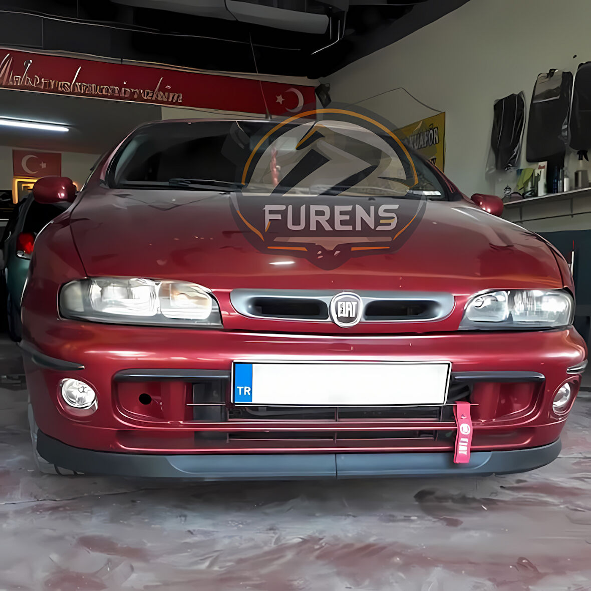 Fiat Marea 1997-2007 Uyumlu H lip Esnek Ön Lip 2 Parça Karlık Ön Ek Tampon Altı Dil