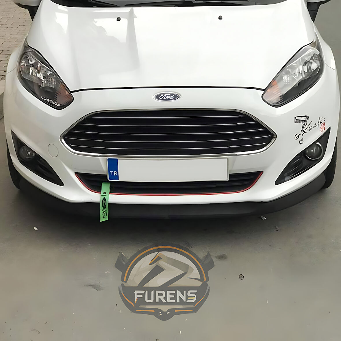 Ford Fiesta 2013-2017 Uyumlu H lip Esnek Ön Lip 2 Parça Karlık Ön Ek Tampon Altı Dil