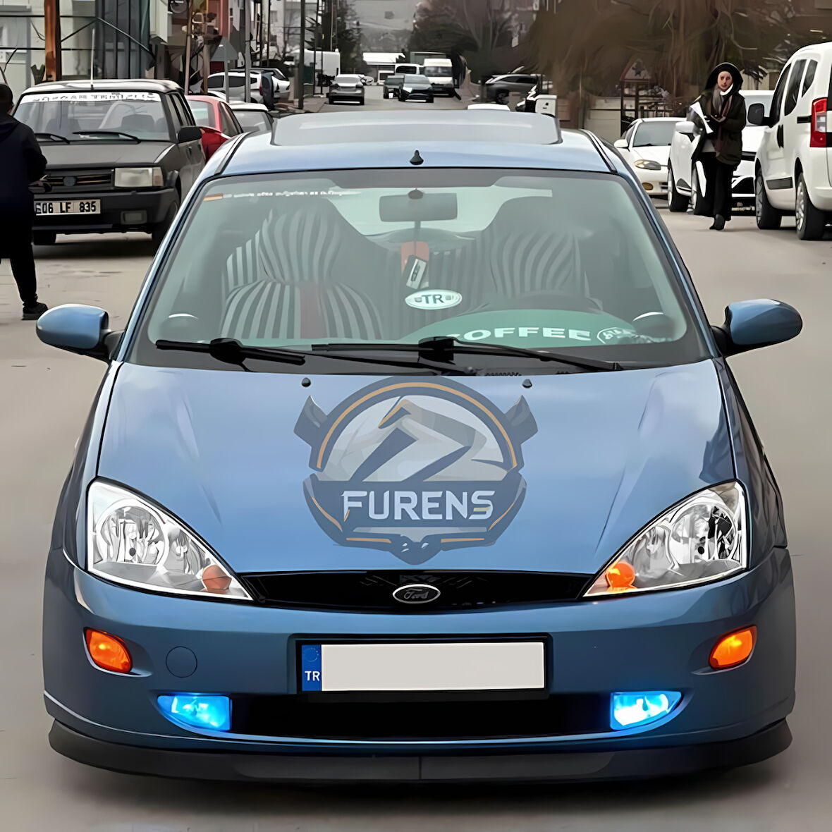 Ford Focus 1 1999-2004 Uyumlu H lip Esnek Ön Lip 2 Parça Karlık Ön Ek Tampon Altı Dil