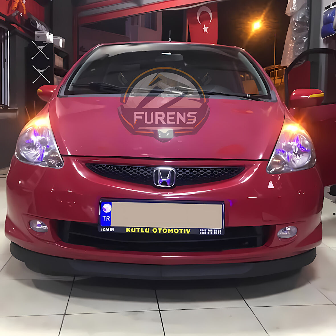 Honda Jazz 2002-2010 Uyumlu H lip Esnek Ön Lip 2 Parça Karlık Ön Ek Tampon Altı Dil