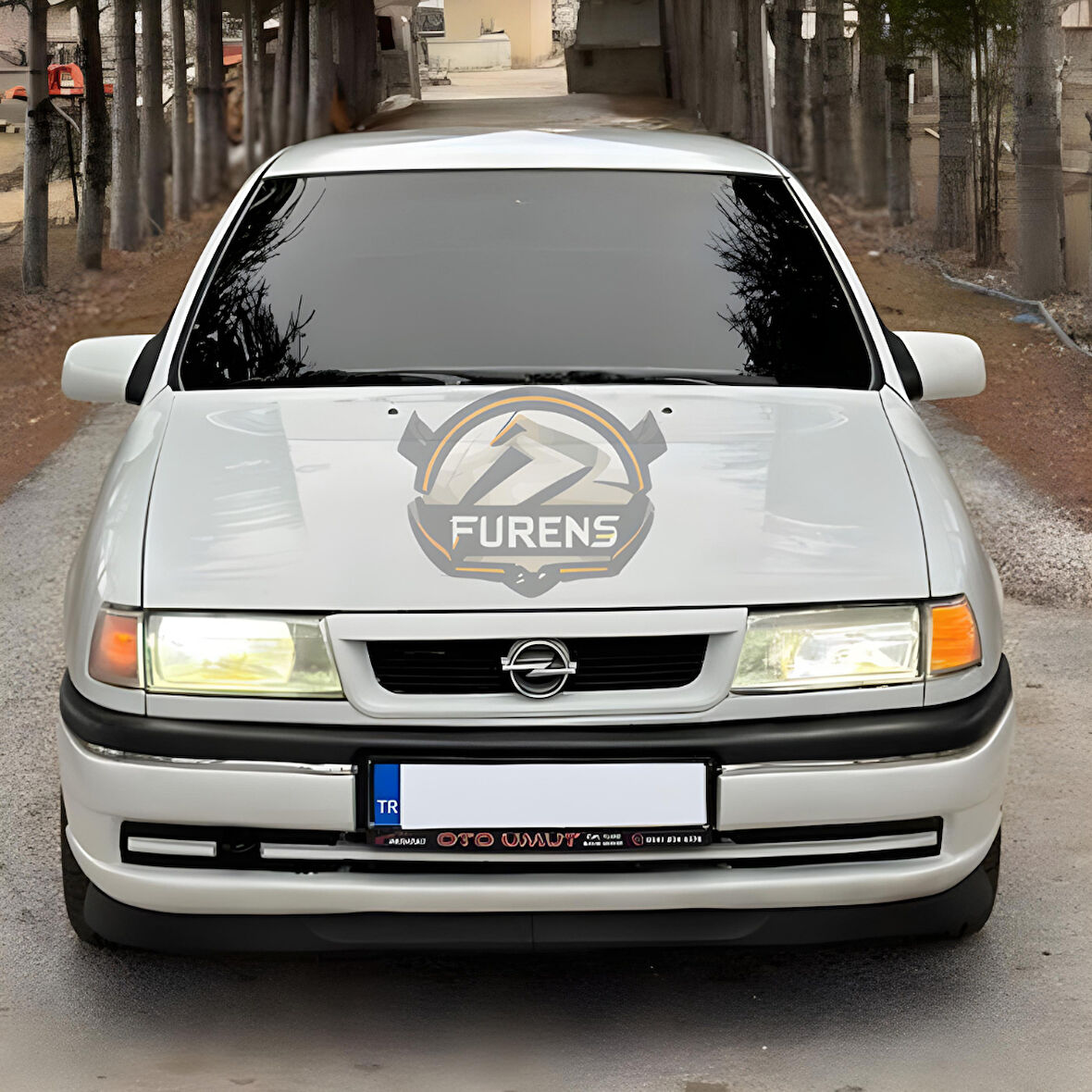 Opel  Vectra A 1988-1995 Uyumlu H lip Esnek Ön Lip 2 Parça Karlık Ön Ek Tampon Altı Dil