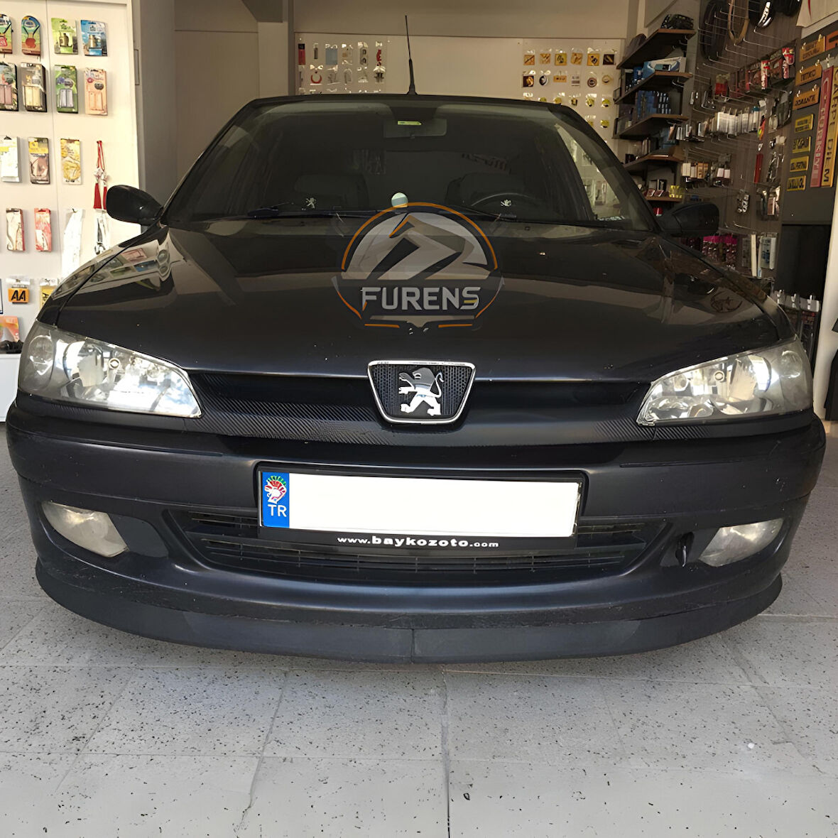 Peugeot 306 1993-2002 Uyumlu H lip Esnek Ön Lip 2 Parça Karlık Ön Ek Tampon Altı Dil