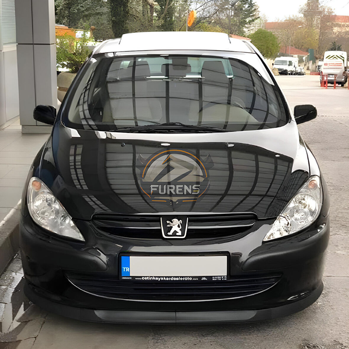 Peugeot 307 2001-2008 Uyumlu H lip Esnek Ön Lip 2 Parça Karlık Ön Ek Tampon Altı Dil