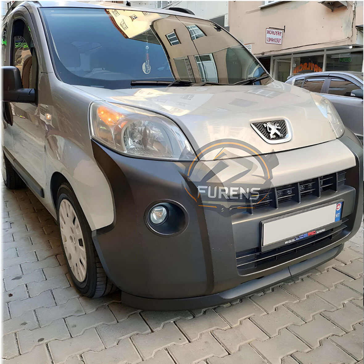 Peugeot Bipper 2008-2016 Uyumlu H lip Esnek Ön Lip 2 Parça Karlık Ön Ek Tampon Altı Dil