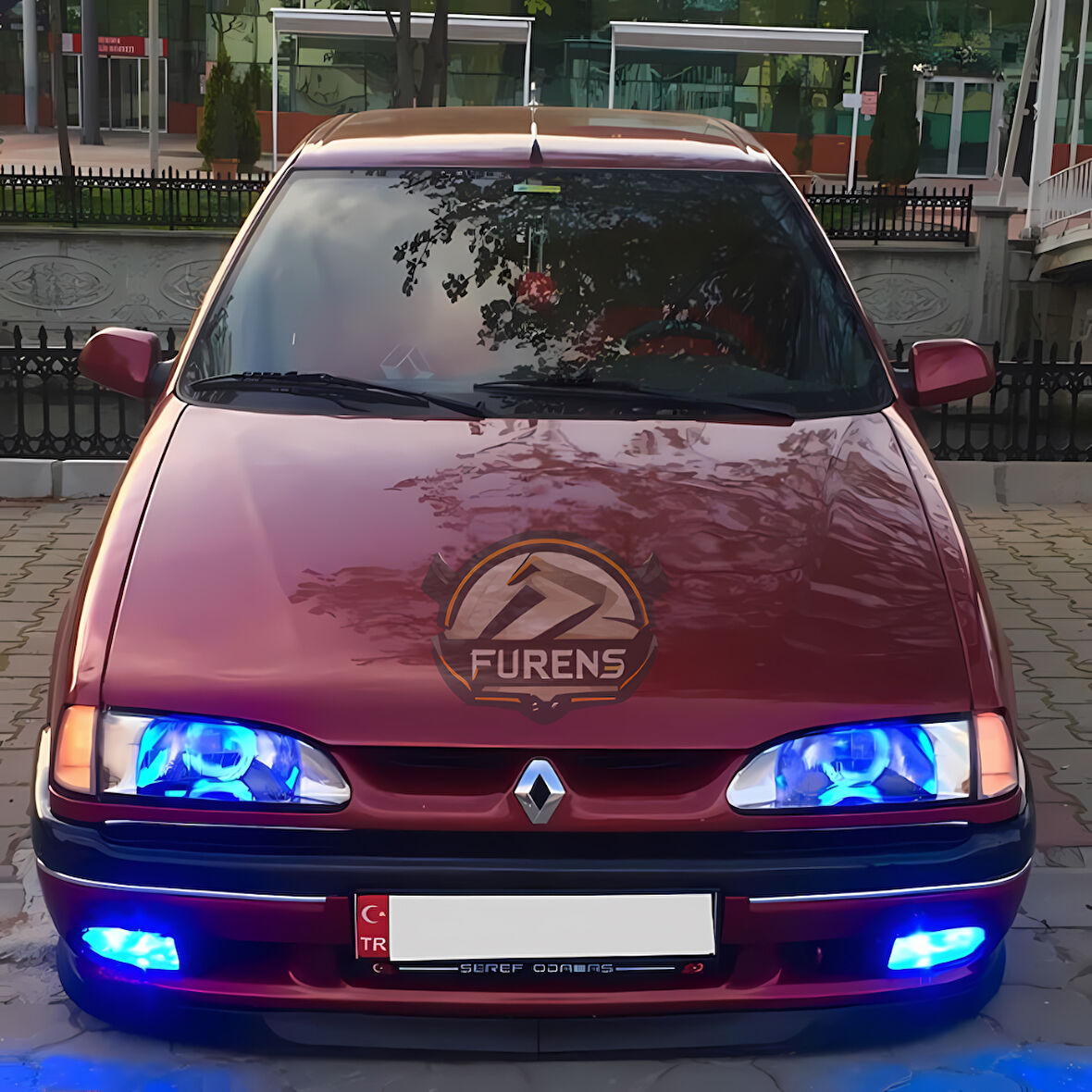 Renault 19 Europa 1994-2001 Uyumlu H lip Esnek Ön Lip 2 Parça Karlık Ön Ek Tampon Altı Dil