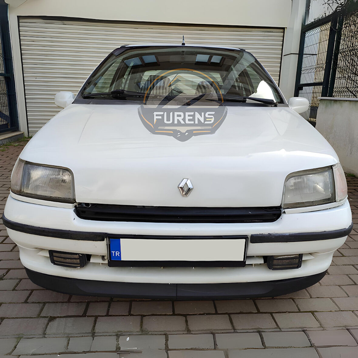 Renault Clio 1 1995-1998 Uyumlu H lip Esnek Ön Lip 2 Parça Karlık Ön Ek Tampon Altı Dil