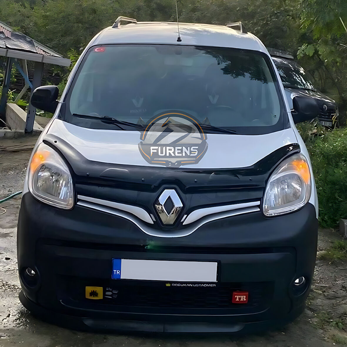 Renault Kangoo 2 2008-2021 Uyumlu H lip Esnek Ön Lip 2 Parça Karlık Ön Ek Tampon Altı Dil